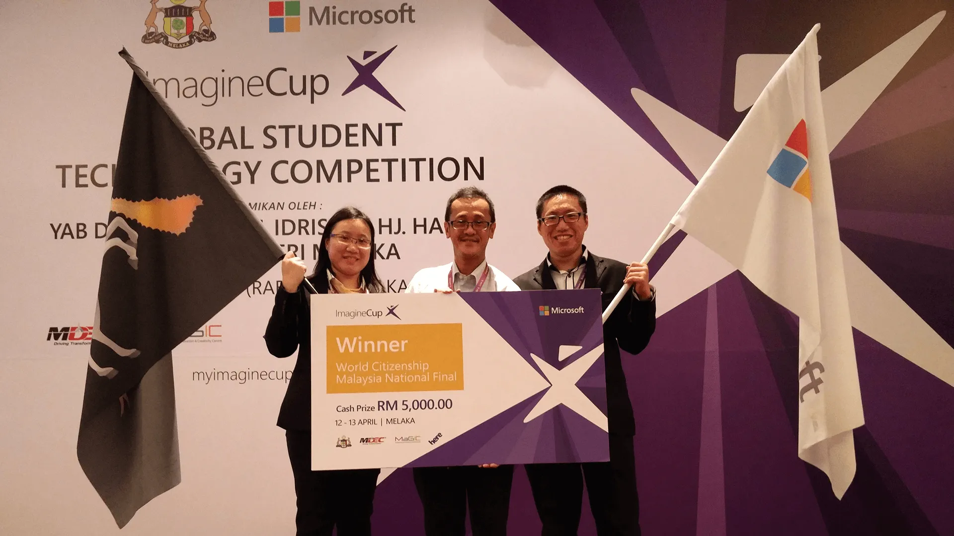 Winner of Imagine Cup Malaysia 2016: World Citizenship category