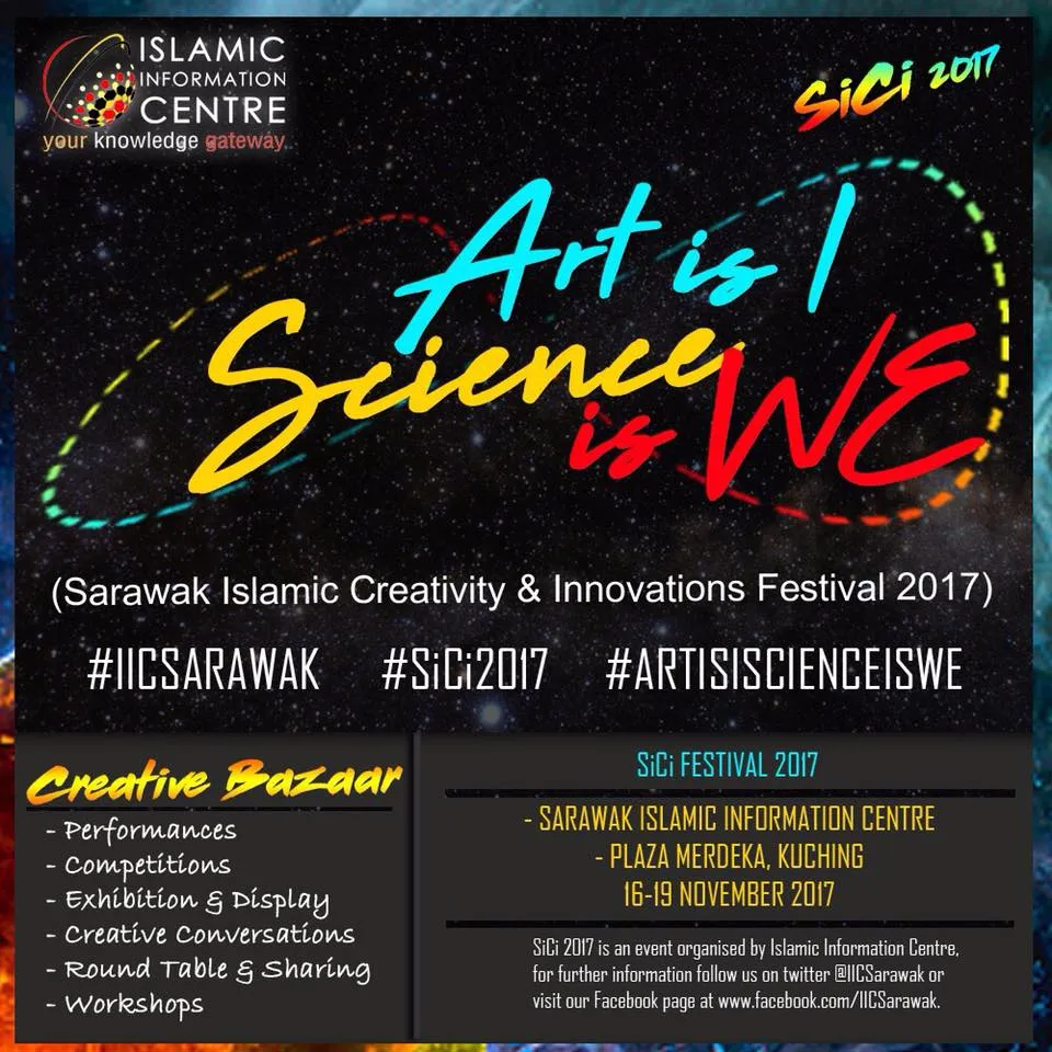 Sarawak Islamic Creativity & Innovations Festival 2017 banner