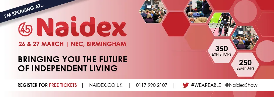 Speaking at 45th Naidex on Assistive Technology